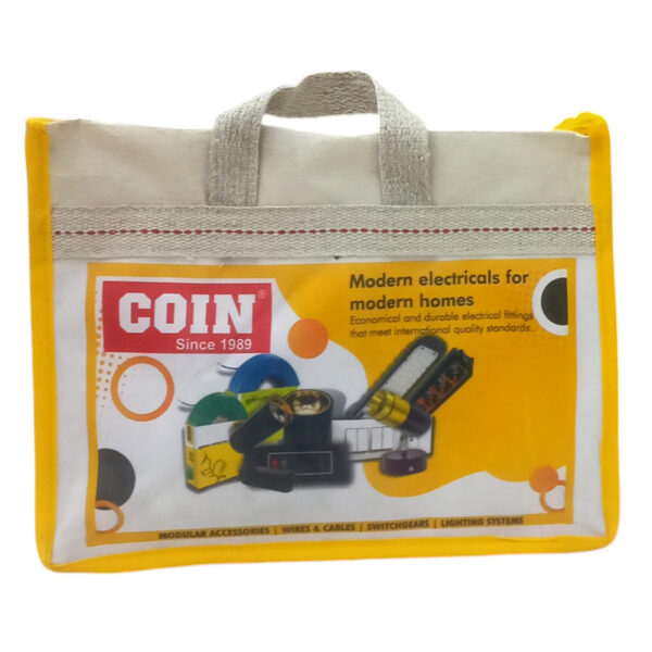 Durable Canvas & Non-Woven Zipper Bags for COIN