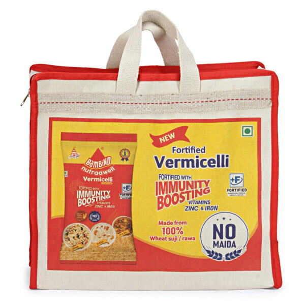 Durable Canvas Zipper Bags for Bambino Pasta - Image 2