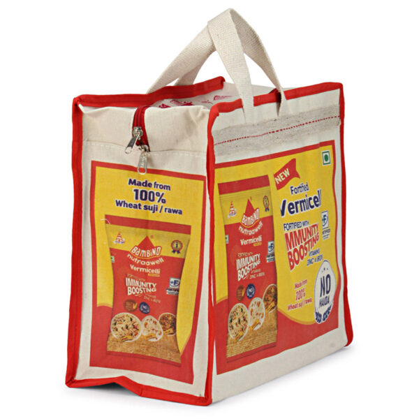 Durable Canvas Zipper Bags for Bambino Pasta - Image 3